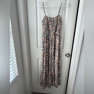 Floral Maxi Dress with Spaghetti Straps